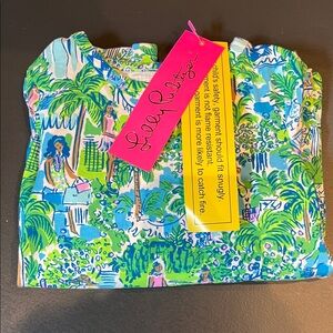 Lilly Pulitzer Toddler Size 2 Patterned Long Sleeve Top and Leggings Pajama Set